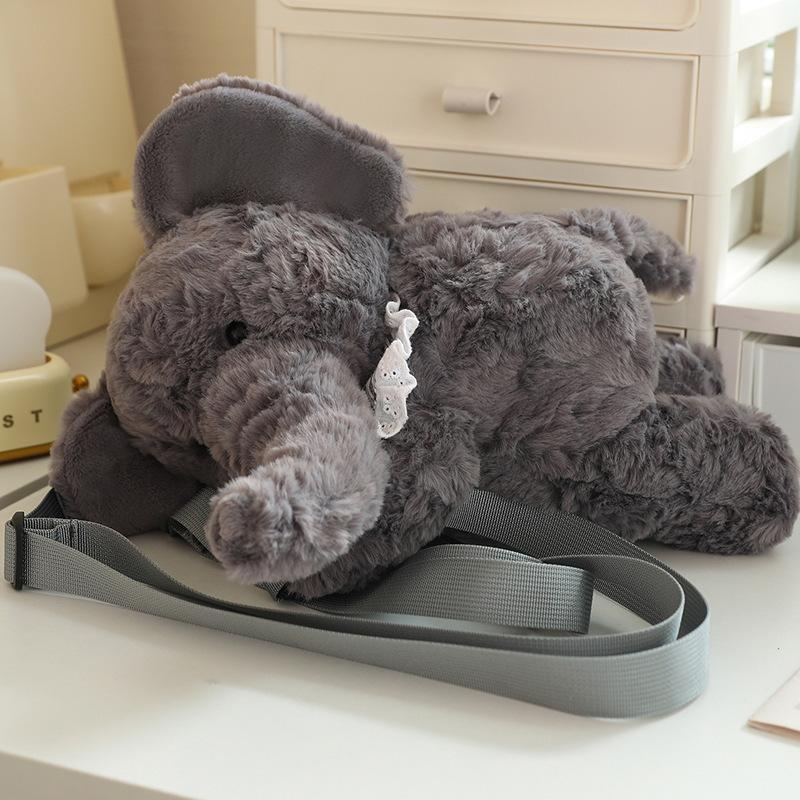 Zipper Backpack Plush Teddy Bear Cartoon Animals Fill Doll Stuffed Toy Gift Xmas