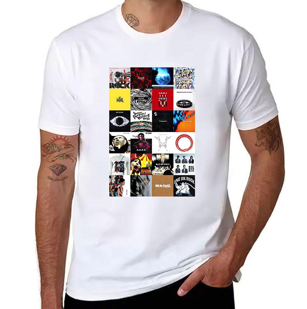 Unisexs Cotton ONE OK ROCK Band TShirts Vintage Album Cover Graphic Tees Casual Short Sleeve Music Fan Tops for Daily Wear