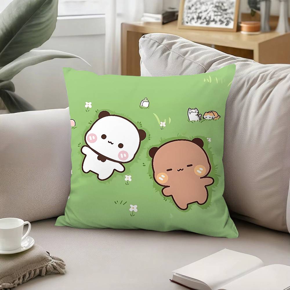 Cute DDudu Bubu Throw Pillow Covers Pattern Cushion Cover Suitable For Sofa Bedroom Car Pillow Cover