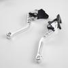 CNC 6 Position Adjustable Motorcycle Brake Clutch Levers,Short Aluminum Alloy Handlebar Lever Scooter Motorbike Mod Parts