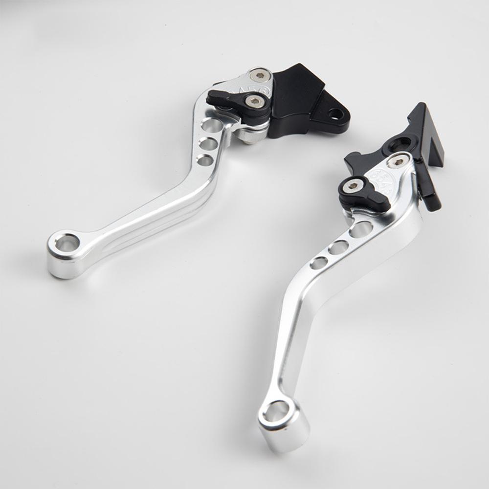 CNC 6 Position Adjustable Motorcycle Brake Clutch Levers,Short Aluminum Alloy Handlebar Lever Scooter Motorbike Mod Parts