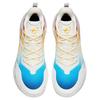 Anta Cushioning Slip Resistant Anti Rollover Low Top Basketball Shoes Men's White Blue Yellow 912541602Q-8