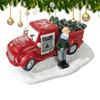 Christmas Truck Decor Vintage Rustic Resin Car Model Christmas Truck Decorations For Holiday Party Offices Home Room Desk
