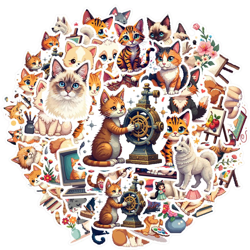 35pcs-100pcs Cute Stickers Cartoon DIY Stickers Stickers For Laptop Motorcycle Luggage Phone DIY Phone Guitar Laptop