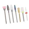 7pcs Nail Drill Bits Kit Tungsten Carbide Portable Grinding Heads Manicure Tools with Storage Box
