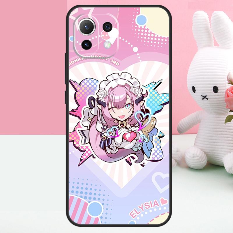 Elysia Honkai Impact Case For Xiaomi 14 13 15 Ultra 15T 13T 14T Pro 17 Pro Max POCO X7 X5 X6 Pro F5 F6 F7 Funda