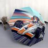 1pc Racing Pup Automatic Folding Umbrella - Compact 8-Rib Design, Durable Plastic & Iron, Lightweight for Outdoor Daily Use182