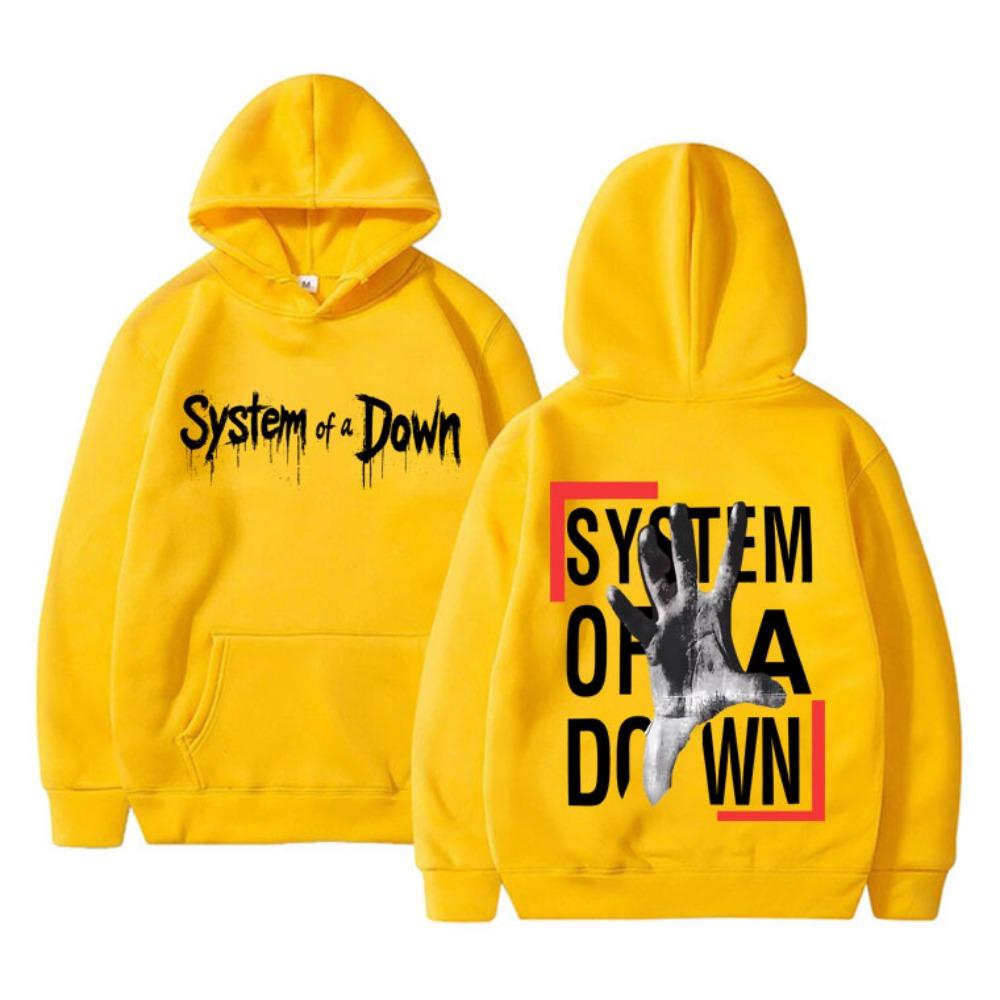 System of A Down Double Sided Print Hoodie Men Women Rock Vintage Fleece Sweatshirt Men's 90s Alternative Metal Merch