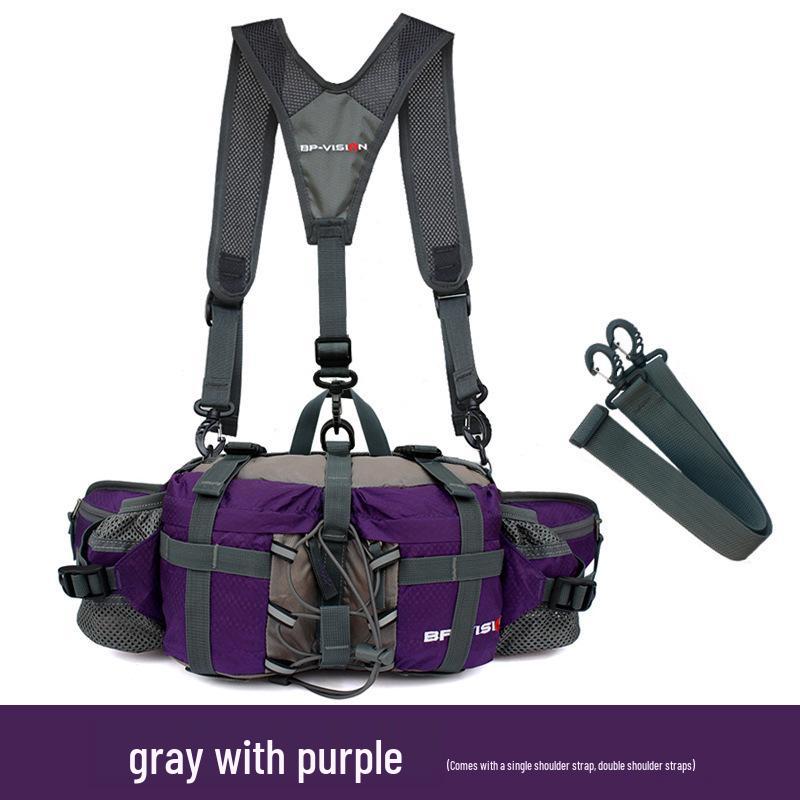 2025 Multifunctional Outdoor Waist Bag for Hiking, Climbing, and Cycling – Unisex Water Bottle Backpack