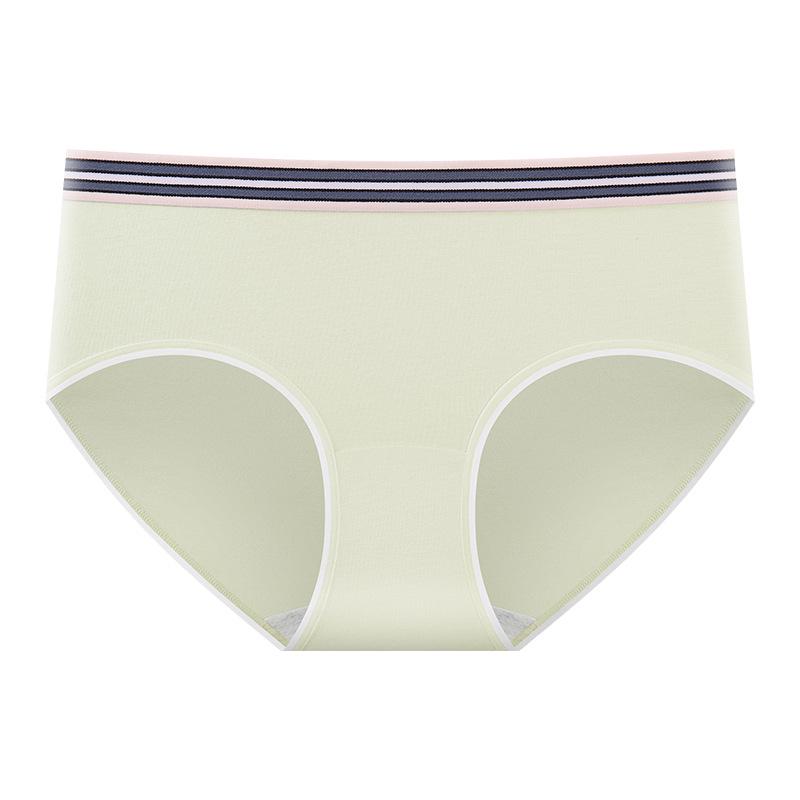 

Four Seasons Mid-Waist Girls Triangle Briefs with Antibacterial Cotton Crotch, Breathable and No Wedgie, Size 10A Medium
