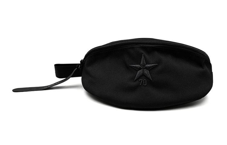 Converse Polyester One Shoulder Crossbody Sling Bag Unisex Black 10019881-A01