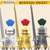Medieval Military Knights Series Building Blocks Castle Army Soldier Figures Shield Sword Accessories Warrior Bricks Gifts Toys