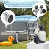 Split Hose Plunger Valves Set with Adapters Suitable for Pool Pump Systems Water Flow Control and Leak Prevention