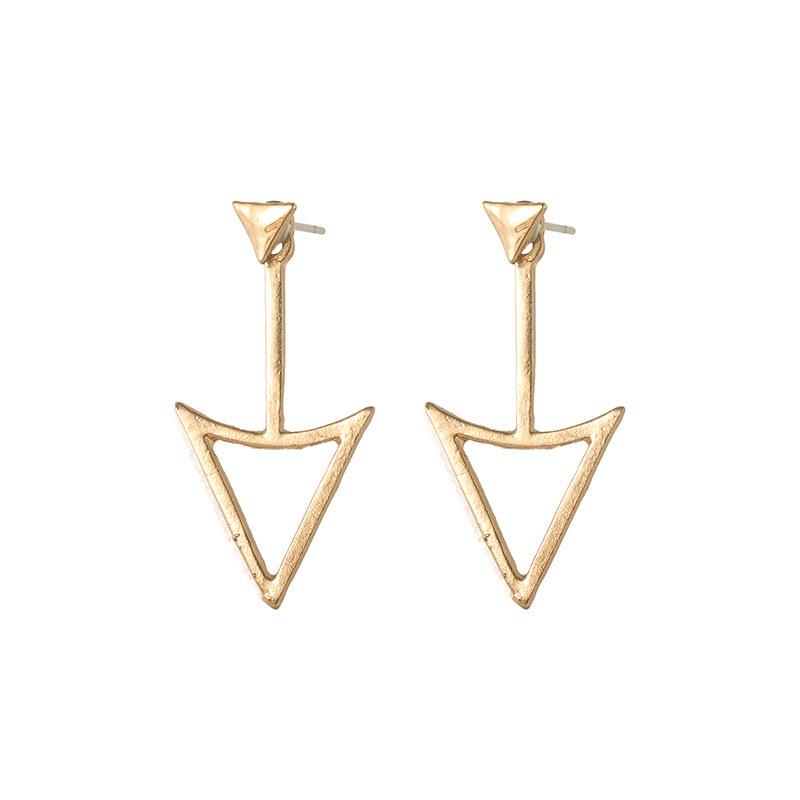 

Ретро Креативные Геометрические Серьги-гвоздики с Бриллиантами и Жемчугом для Женщин Metal