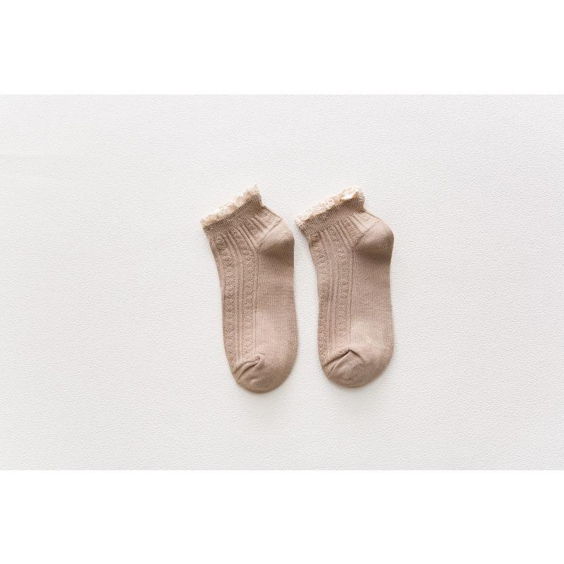Female Summer Thin Fashionable New Lovely Lace Student Short Tube Socks