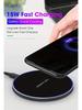 15W runder Qi-Wireless-Charger für Apple & Samsung Handys