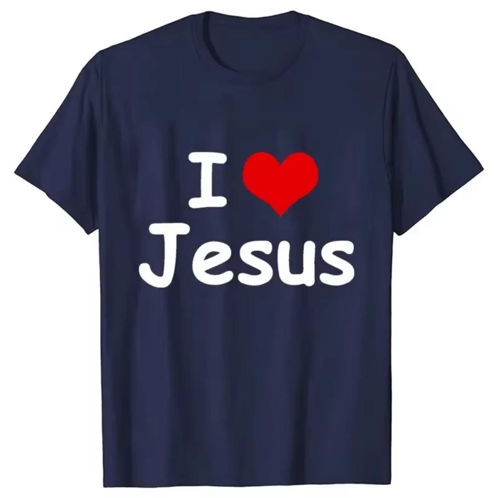 Jesus Print T-shirts Women Men T Shirt Christ Casual Short Sleeve O Neck 3d  Tees Harajuku Funny Tops Oversized Black Clothes