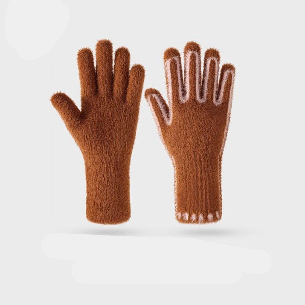 Cold-proof Women Warm Gloves Touchscreen Outdoor Cycling Mitten Anti-freeze Winter Gloves  Students