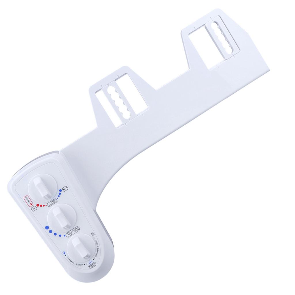 Bathroom Intelligent NonElectric Cold Hot Water Toilet Bidet Sprayer Set with Double Nozzle(: 3 8 Thread )