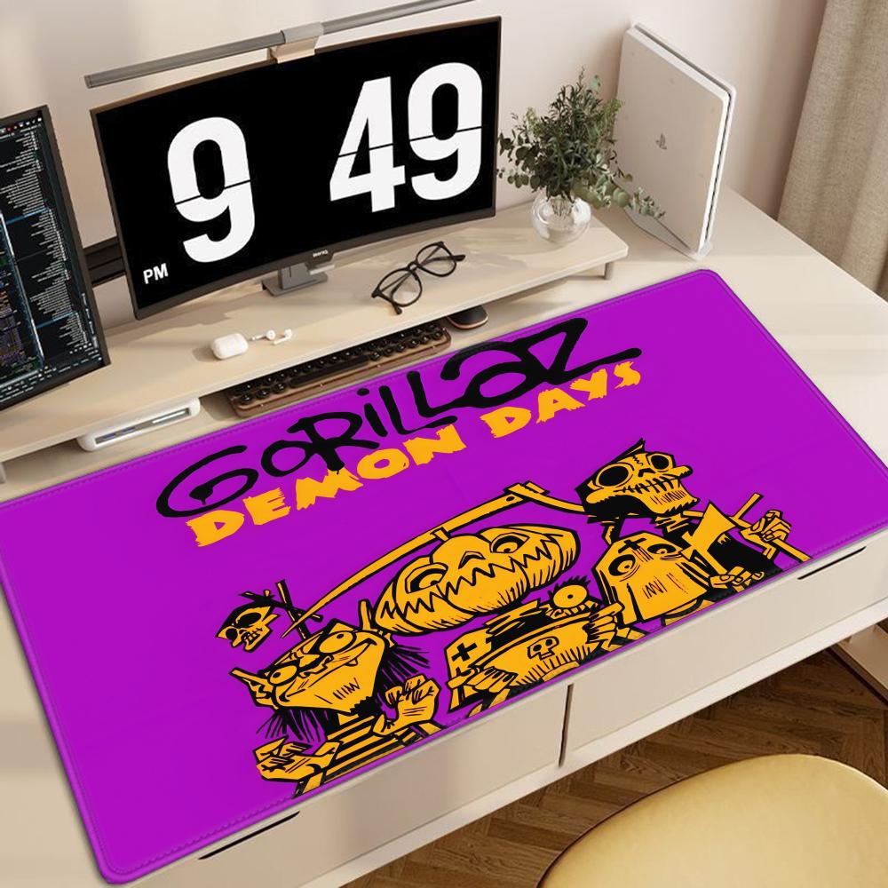 Rock Gorillaz Demon Days Mouse Pad Gaming Accessories Protector Office Laptop Gamer Cabinet Non Slip