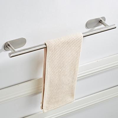 Portasciugamani da bagno in acciaio inossidabile da 40 cm 50 cm autoadesivo da parete accessori per il bagno mensola appendiabiti per asciugamani e vestiti da balcone