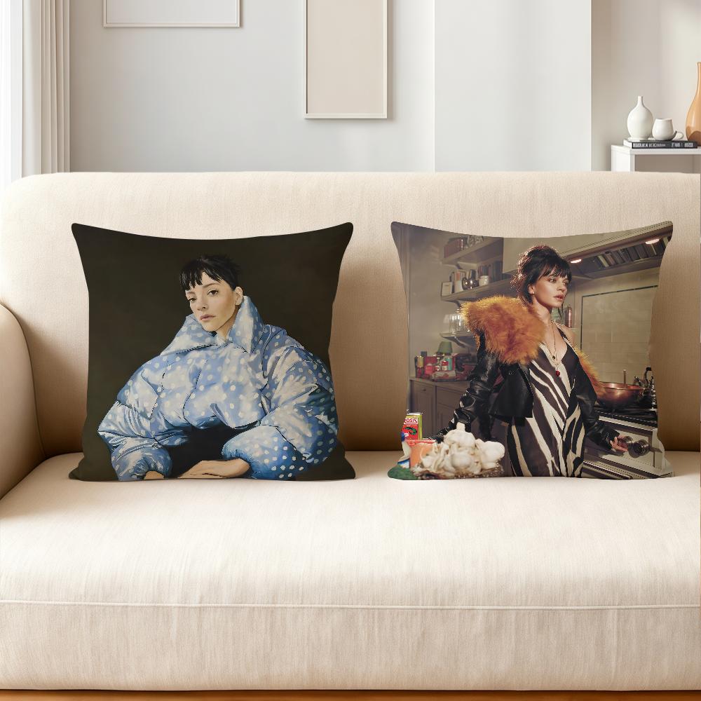 Singer Lily Allen West End Girl Pillow Case Applicable Space For Guest Rooms Interiors Cars Office House Decoration