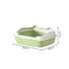 Compact Semi-Enclosed Cat Litter Box with Odor Proof Design