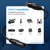 NEEWER XLR Stage Light Cable Wire Signal For Connecting XLR Male to Female Compatible with Moving Headlight Parlight Spotlight with XLR Input Output
