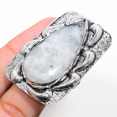 Natural Rainbow Moonstone Gemstone 925 Sterling Silver Gift Ring Size 10 L6i07
