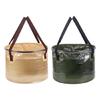 20L/30L Capacity Outdoor Folding Bucket PVC For Campers Hiker Fishermen Convenient Carry Handle