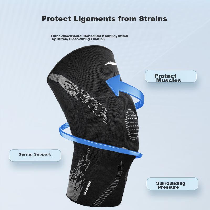 Li-Ning Knee Pads for Sports, Running, Men's Basketball, Meniscus Protection, Men's Badminton, Hiking, Soccer, Knee Guards And Protective Gear