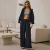 Europe, America, Autumn and Winter Women's Fashion Long-sleeved Women's Cardigan Sweater Trousers Casual Sports Suit Women