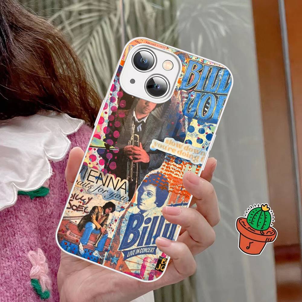 Singer Billy J-Joel Tempered Glass For Iphone 14 13 12 11 Pro Mini XS MAX 14Plus X XS XR Cover