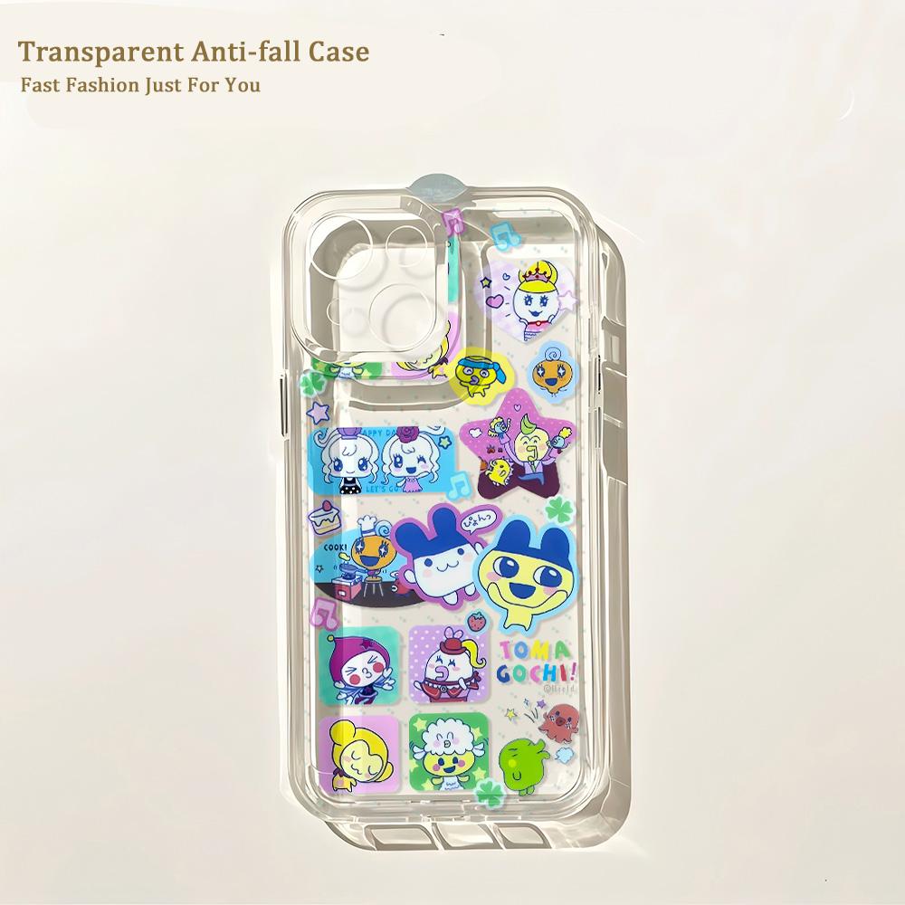 Lovely Tamagotchis Phone Case for IPhone 17 16 16e 15 14 13 12 11 Mini Pro Max X XR XSMax 7 8 Air Plus Transparent Back Cover