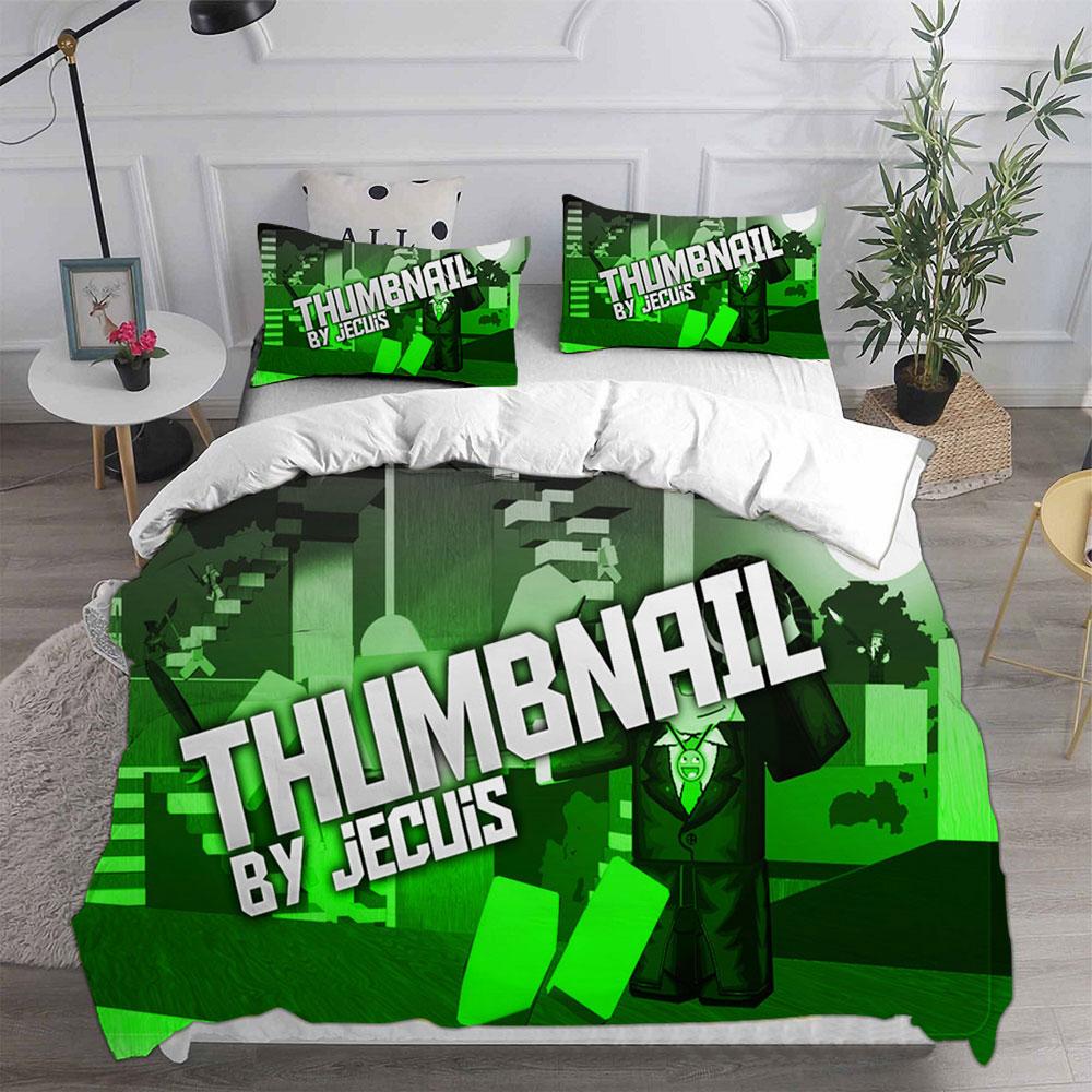 Fashion Game Blox Fruits Bedding Sets Bed Cover Comforter Duvet Cover Pillow Case 2-3 Pieces Sets Kids Adult Bedroom Decoration