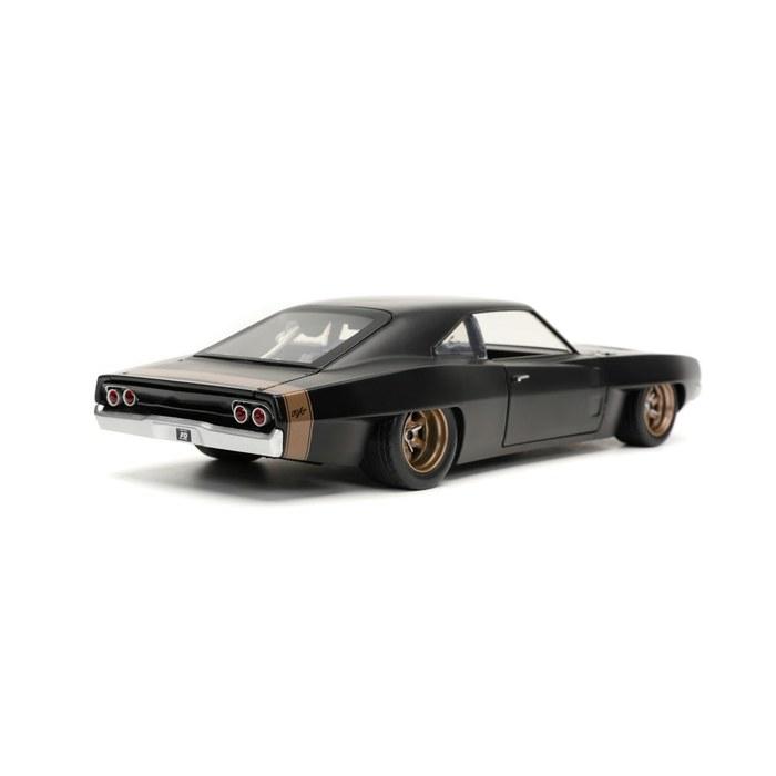 Jada Toys Wild Speed Series 1/24 F&F9 1968 Dodge Charger Widebody Black (Dominic) Multicolor
