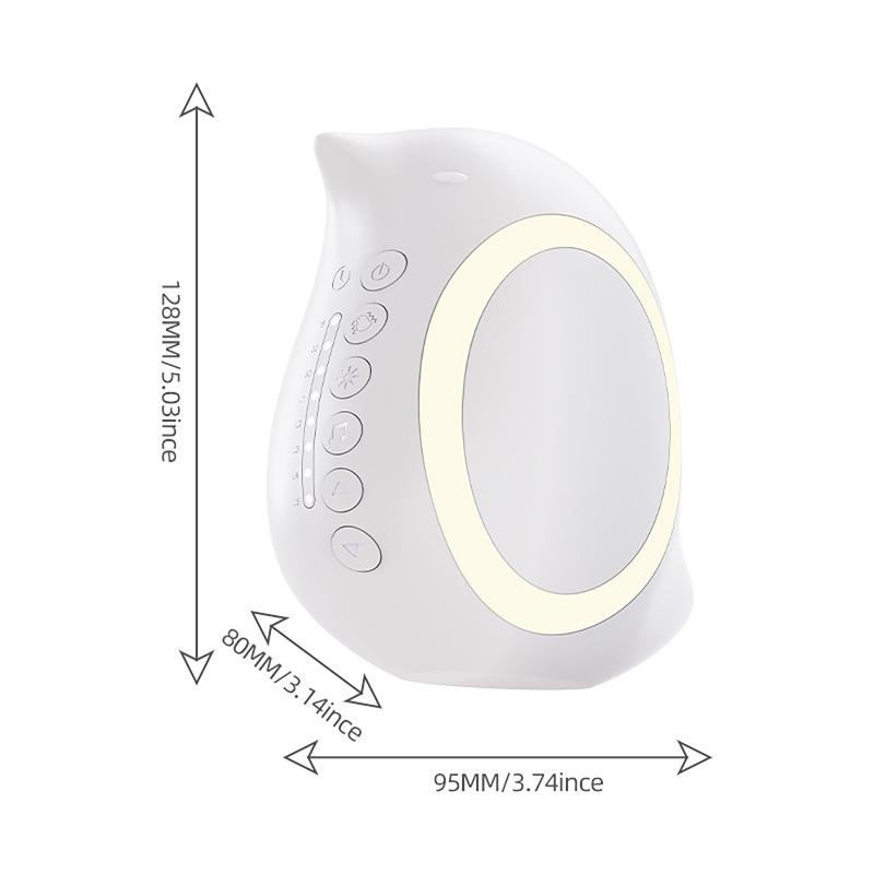 Portable Baby Stroller Rocker Sleep Soothing Device with Night Light Bluetooth Speaker White Noise Vibration Adjustment Function