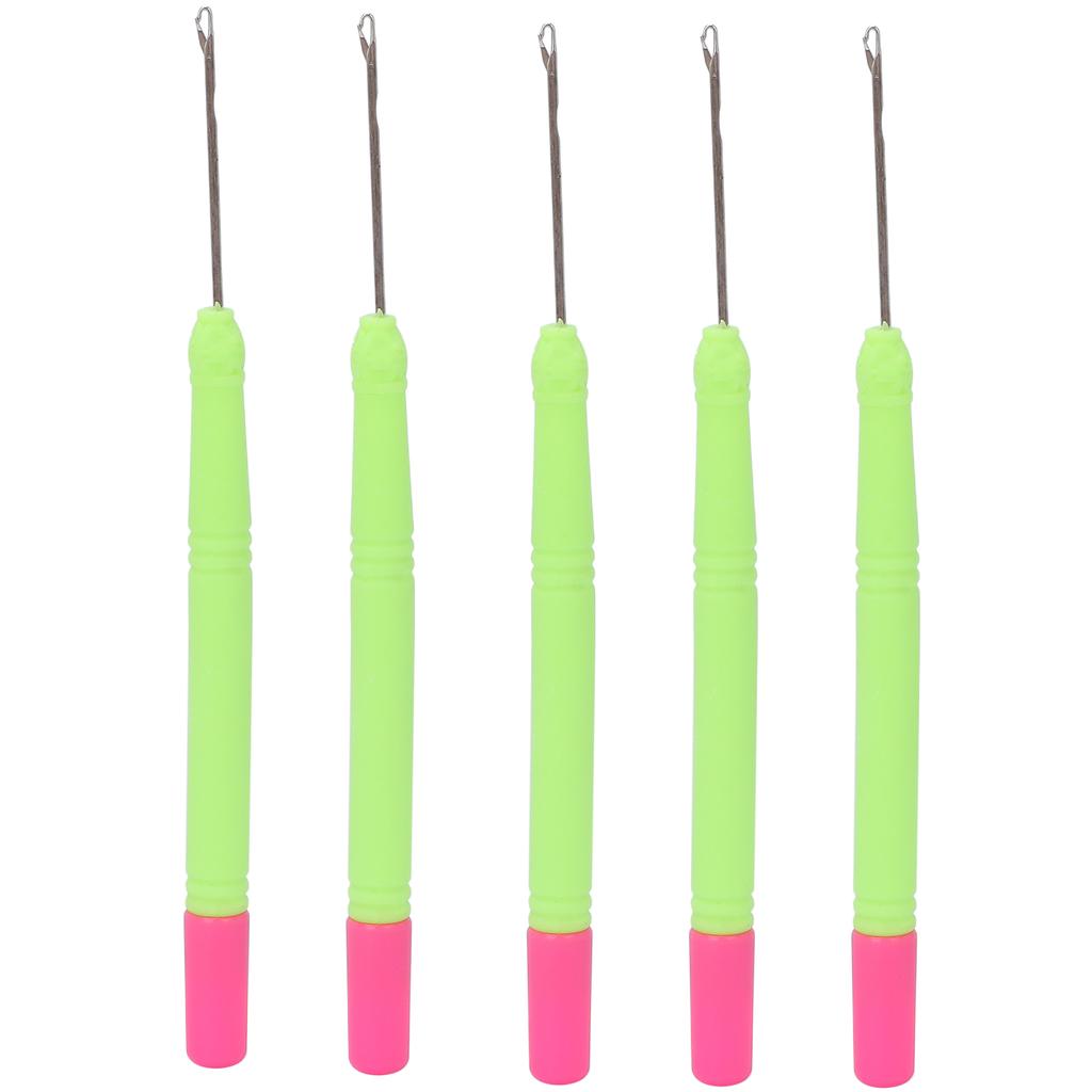 Plastic Hair Extension Crochet Hook Crochet Hair Tools Pulling Hook Needle for Braiding HairGreen