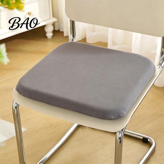 Warm Seat Pad for Household Chairs Memory Foam Chair Cushion, Thickened Dining with Straps, Soft Cushion Daily Use Non-Slip Backing, Washable