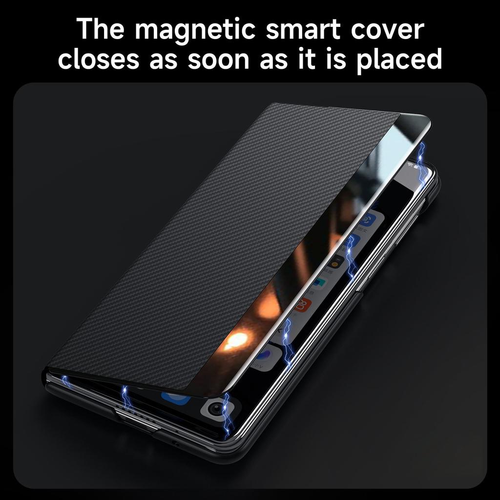 SULADA For Samsung Galaxy Z Fold5 5G Case Leather Flip Phone Cover with Card Slot