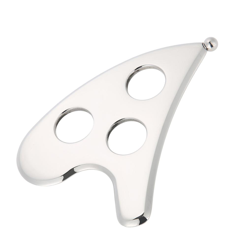 Edelstahl-Schabbrett, Gesichts- und Körperschaber, Massageplatte zur Schmerzlinderung