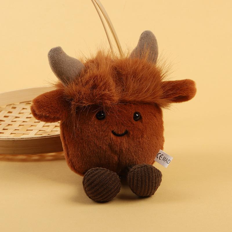 British Jelly Fun Vegetable Plush Toy Sports Ice Hockey Eggplant Pendant Boutique Plush Key Small Pendant