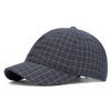 Karriertes Baseballkappe mit kurzem Schirm Herren und Damen Frühling und Sommer Retro Lässig Neue Kappe Mode Outdoor Visier