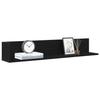 VidaXL Wall Shelves 2 Pcs Black 100x16.5x16.5 Cm Engineered Wood, Floating Shelf, Hanging Shelf, Wall Shelf 860041