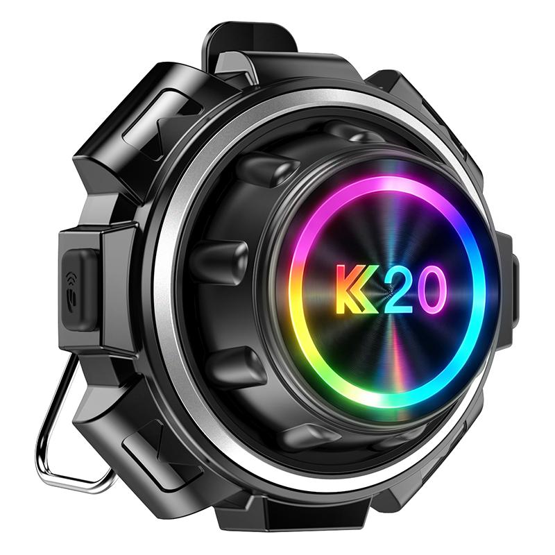 K20 Motorcycle Helmet Headset BT6.0 Intercom Music Player Hands-free Headphone Waterproof Interphone Motorcycle Accessories