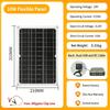 GOKKCL Balkonkraftwerk 200W / 100W Flexibles Solarpanel IP68 Solarzelle Solarladeger Photovoltaik Off-Grid für Wohnmobil 4