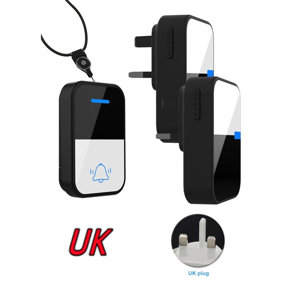 IP44 Waterproof Long-Range Wireless Call Button for Seniors with High Volume Doorbell