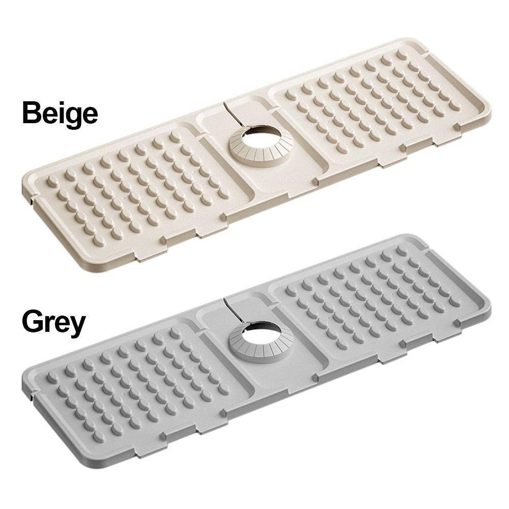 Useful Silicone Faucet Draining Mat Splash Non-Slip Sink Splash Mats Multi-function Drying Mat Kitchen Bathroom Supplies