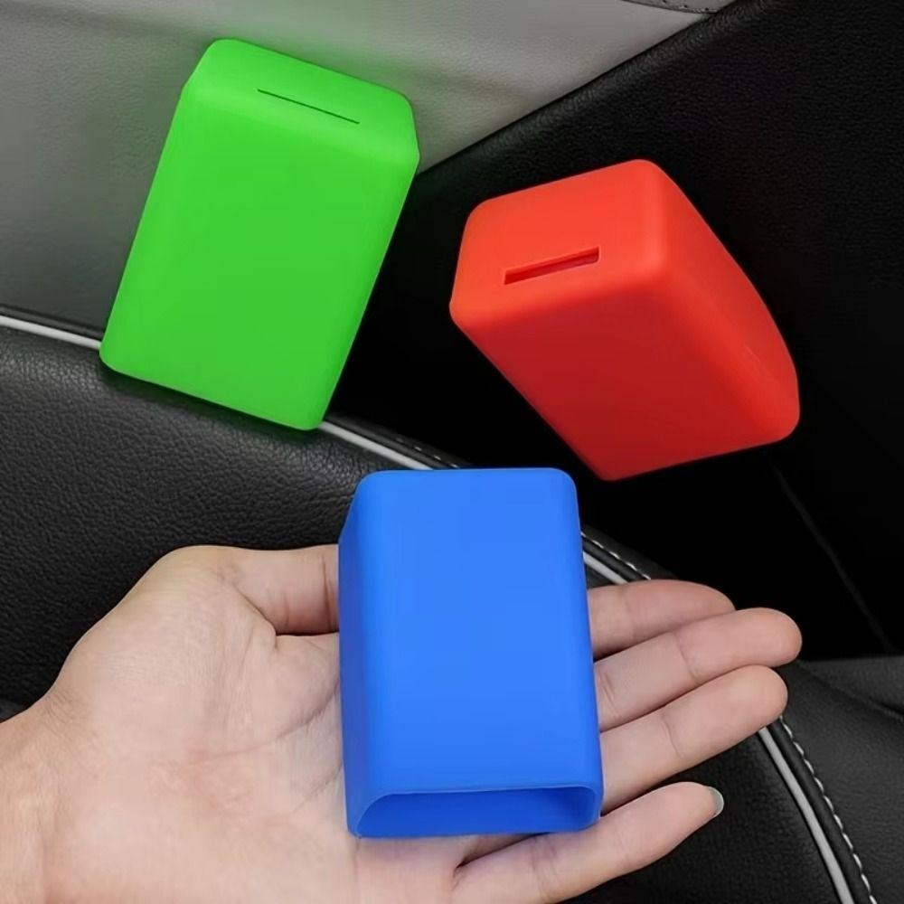 Anti Scratch Seat Belt Buckle Covers Silicone Safety Buckle Clip Socket Protector  Universal Fit