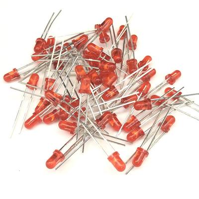 50Pcs 3mm Led Diode Bright Multicolor Individual Light Emitting Diodes Assortment Mini Red/Green/Blue/Yellow/Orange/White Lamps